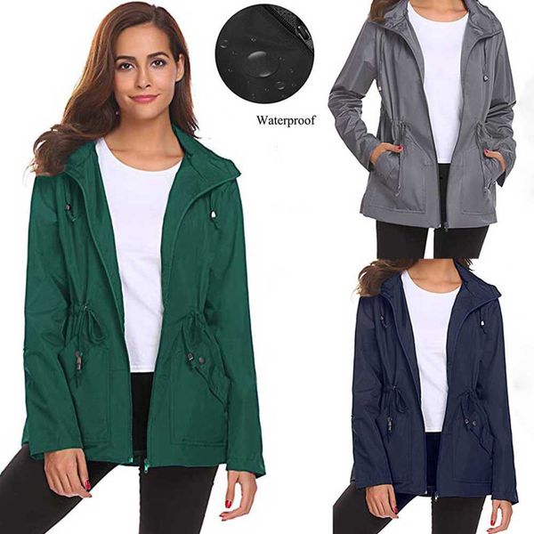 ladies women outside waterproof lightweight raincoat hooded overcoat rain jacket, Tan;black
ladies women outside waterproof lightweight raincoat hooded overcoat rain jacket, Tan;black