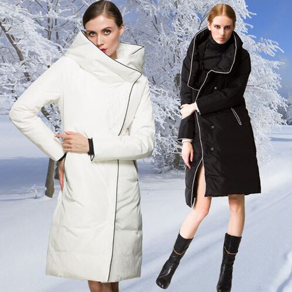 fashion designer 2019 winter luxury european style women's long down parkas super duck down jacket women coat, Black
fashion designer 2019 winter luxury european style women's long down parkas super duck down jacket women coat, Black