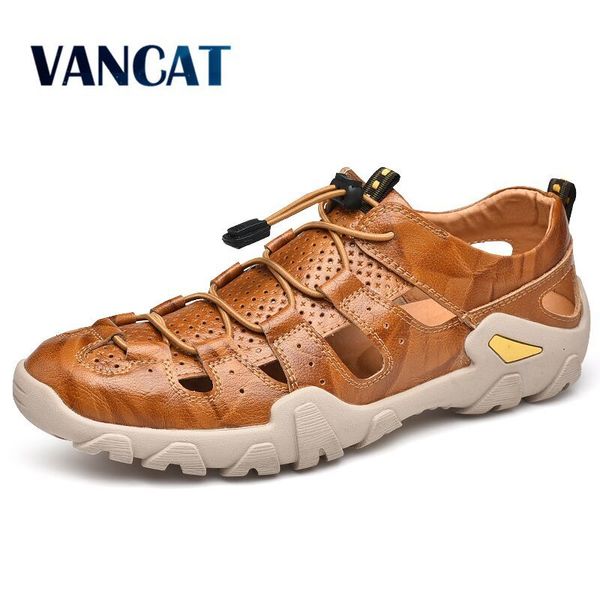 new cow genuine leather sandals outdoor 2019 summer men shoes men breathable casual shoes footwear walking beach sandals size 47 t200420, Black
new cow genuine leather sandals outdoor 2019 summer men shoes men breathable casual shoes footwear walking beach sandals size 47 t200420, Black