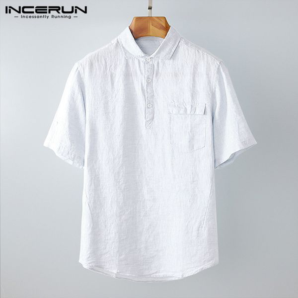 incerun men solid color shirt short sleeve harajuku lapel streetwear 2020 summer business casual shirts brand japanese camisa, White;black
incerun men solid color shirt short sleeve harajuku lapel streetwear 2020 summer business casual shirts brand japanese camisa, White;black