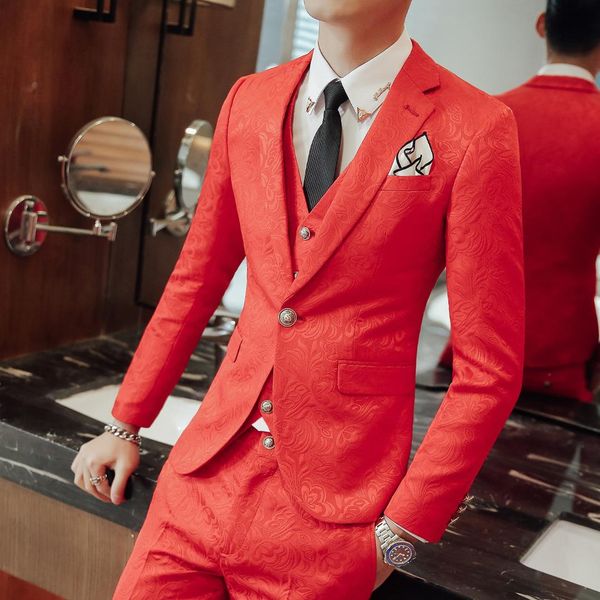 mens suit custom three piece set large size korean cultivating occupation casual business wedding grooms suits, White;black
mens suit custom three piece set large size korean cultivating occupation casual business wedding grooms suits, White;black