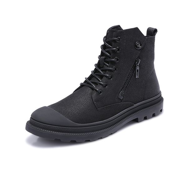 men boots men's genuine leather shoes retro high-trend wild casual boots england cool fashion boot, Black
men boots men's genuine leather shoes retro high-trend wild casual boots england cool fashion boot, Black
