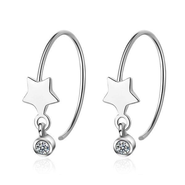 2020 new design 925 sterling silver star earrings for women minimalist round zircon hoop earring kolczyki silver 925 jewelry, Golden
2020 new design 925 sterling silver star earrings for women minimalist round zircon hoop earring kolczyki silver 925 jewelry, Golden