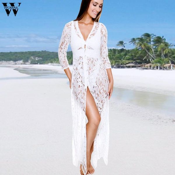 2020 swimsuit women summer long sleeve hollow see through lace up loose beach dress bathing holiday bikini cover ups cardigan p0
2020 swimsuit women summer long sleeve hollow see through lace up loose beach dress bathing holiday bikini cover ups cardigan p0