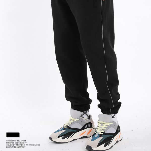 autumn and winter new american street fashion men's 3m reflective suit casual school uniform pants men's casual pants, Black
autumn and winter new american street fashion men's 3m reflective suit casual school uniform pants men's casual pants, Black