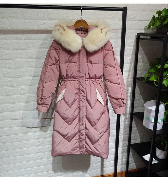 Designer Winter Thick Women Down Jacket Coats Real Fur Collar Warm Long And Loose Pattern Overcoat
Designer Winter Thick Women Down Jacket Coats Real Fur Collar Warm Long And Loose Pattern Overcoat