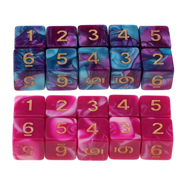 20pcs creative double color d6 dice role playing for dnd rpg table game 
20pcs creative double color d6 dice role playing for dnd rpg table game