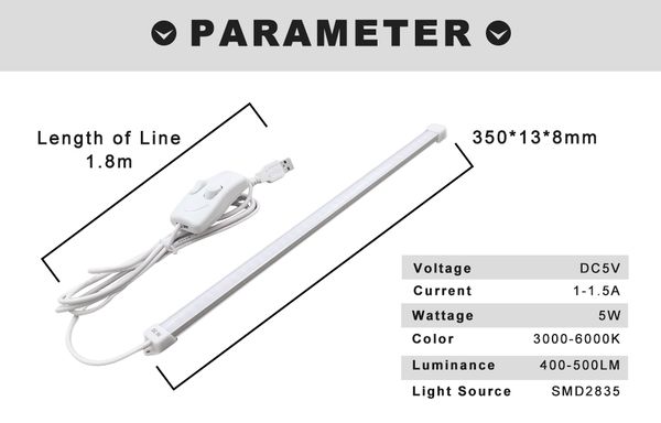 dc5v led bar светится 1-1.5a usb led под свет шкафа 5w + 5w лампы для чтения 35cm шкаф света для адаптера питания банка автомобильное зарядн
dc5v led bar светится 1-1.5a usb led под свет шкафа 5w + 5w лампы для чтения 35cm шкаф света для адаптера питания банка автомобильное зарядн