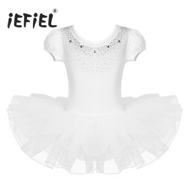 iefiel teen kids mesh dancewear short bubble sleeves sparkly rhinestones ballet dance dress gymnastics leotard girls tutu dress, Black;red
iefiel teen kids mesh dancewear short bubble sleeves sparkly rhinestones ballet dance dress gymnastics leotard girls tutu dress, Black;red