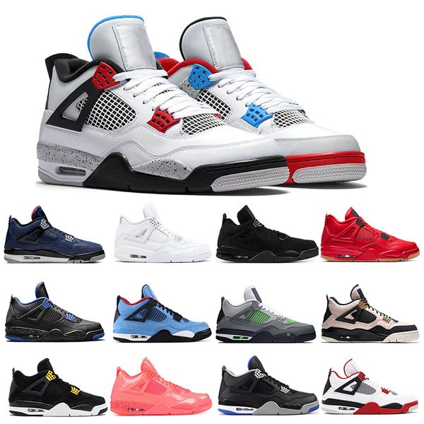 2020 what the air retro jordan 14 loyal blue basketabll shoes 4s neon silt red wings cool grey black cat mens sports sneakers, White;red
2020 what the air retro jordan 14 loyal blue basketabll shoes 4s neon silt red wings cool grey black cat mens sports sneakers, White;red