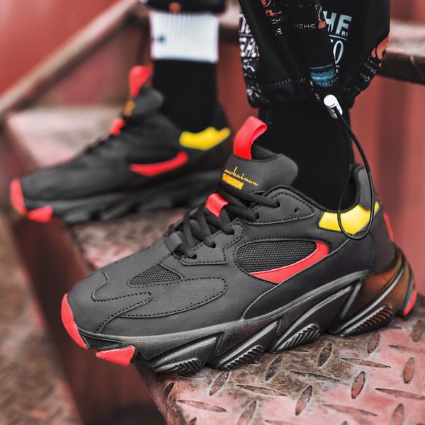 popular casual shoes men anti slip leather shoes men hard-wearing casual for youth good quality lace up sneakers, Black
popular casual shoes men anti slip leather shoes men hard-wearing casual for youth good quality lace up sneakers, Black