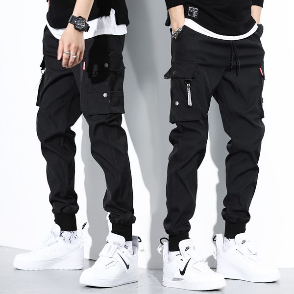 wholesale 2020 fashion functional multi-pocket beam feet overalls cargo pants men's brand spring autumn korean sports sweatpants, Black
wholesale 2020 fashion functional multi-pocket beam feet overalls cargo pants men's brand spring autumn korean sports sweatpants, Black
