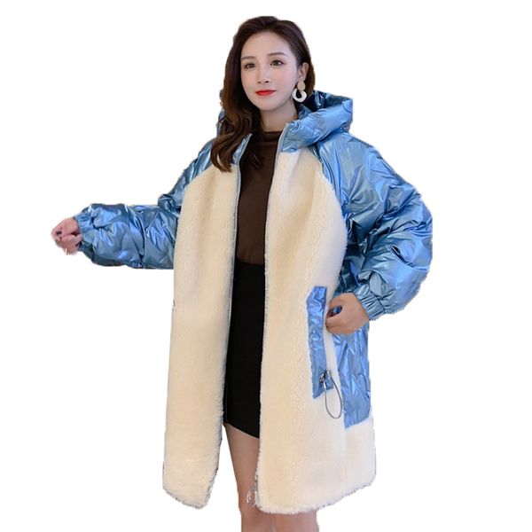 new style loose type plus size women fur jacket wool blends mash up down hooded natural fur winter coat women parka outwear, Black
new style loose type plus size women fur jacket wool blends mash up down hooded natural fur winter coat women parka outwear, Black
