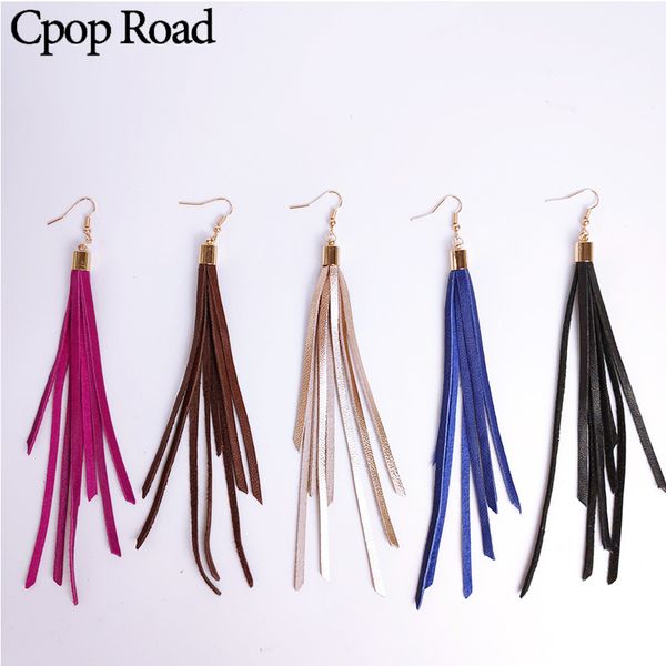 cpop new genuine sheep leather earrings for women colorful long tassel earrings fashion jewelry accessories gift 2019, Golden
cpop new genuine sheep leather earrings for women colorful long tassel earrings fashion jewelry accessories gift 2019, Golden