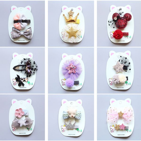 10set/lot new kids children accessories hairpins barrettes princess fabric bow flower headwear hair clips girls headdress, Slivery;white
10set/lot new kids children accessories hairpins barrettes princess fabric bow flower headwear hair clips girls headdress, Slivery;white