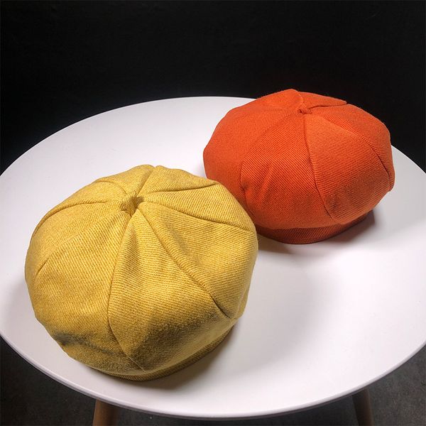 solid color thin autumn winter cotton beret hats women british style retro pumpkin octagonal beret cap casual painter hat aht404, Blue;gray
solid color thin autumn winter cotton beret hats women british style retro pumpkin octagonal beret cap casual painter hat aht404, Blue;gray
