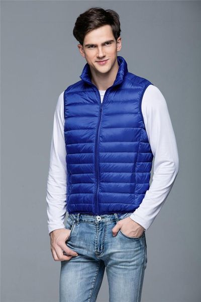 2019 new arrival brand men sleeveless jacket winter ultralight white duck down vest male slim vest mens windproof warm waistcoat, Black
2019 new arrival brand men sleeveless jacket winter ultralight white duck down vest male slim vest mens windproof warm waistcoat, Black