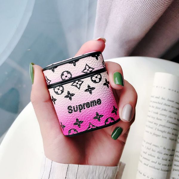 one piece for airpods pu luxury fashion gradual change leather case protective cover hook clasp keychain anti lost fashion earphone case
one piece for airpods pu luxury fashion gradual change leather case protective cover hook clasp keychain anti lost fashion earphone case