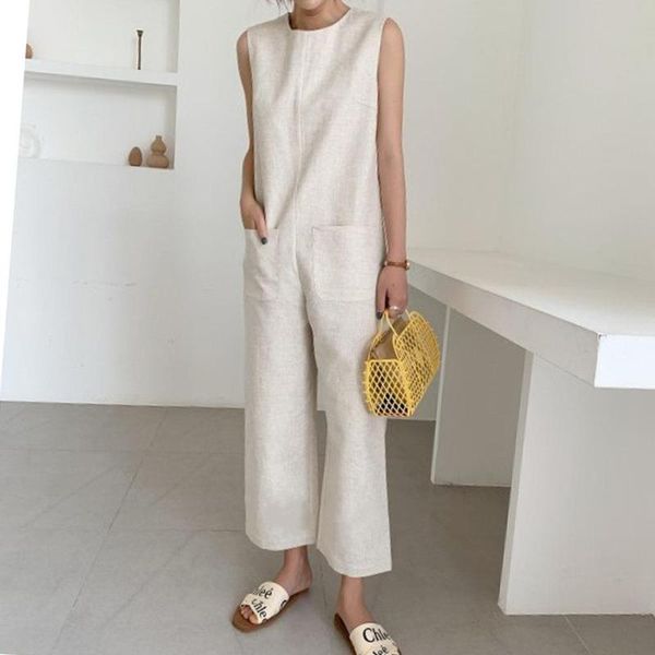 japan style casual office ladies elegant summer jumpsuit women loose straight plain simple beige travel beach female rompers, Black;white
japan style casual office ladies elegant summer jumpsuit women loose straight plain simple beige travel beach female rompers, Black;white