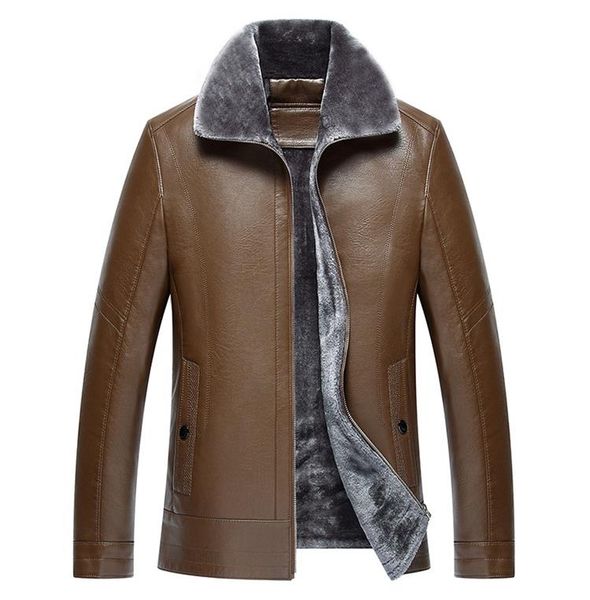 the new lapel fur one male father loaded pu leather clothing in the elderly men plus cashmere thick leather jacket jacket, Black
the new lapel fur one male father loaded pu leather clothing in the elderly men plus cashmere thick leather jacket jacket, Black