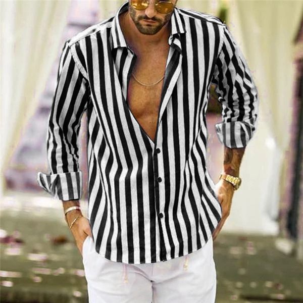 mens shirts big sizes men fashion vertical striped slim fit long sleeve casual button down dress shirts male social shirt, White;black
mens shirts big sizes men fashion vertical striped slim fit long sleeve casual button down dress shirts male social shirt, White;black