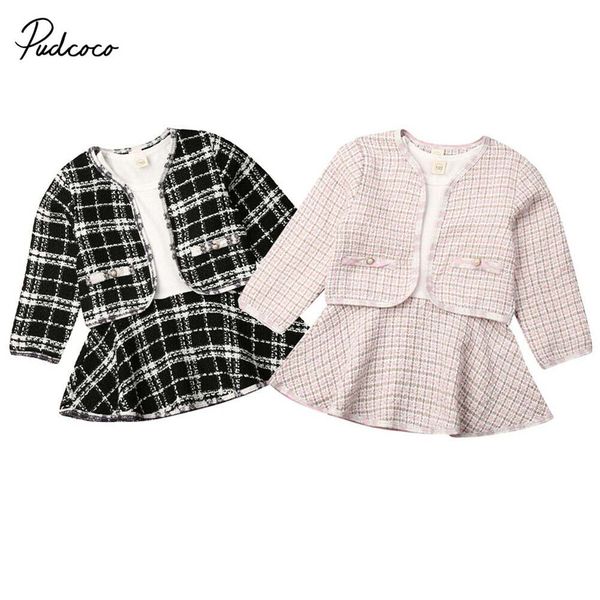 2019 brand toddler baby girls fashion dresses suit set outfits retro plaid coat long sleeve patchwork tutu dress autumn clothes, White
2019 brand toddler baby girls fashion dresses suit set outfits retro plaid coat long sleeve patchwork tutu dress autumn clothes, White