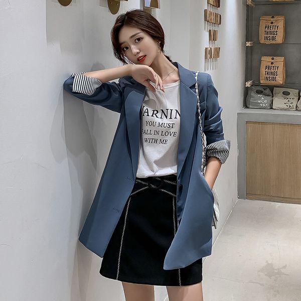spring british style blazer coat woman wild temperament small blazer women korean big size professional suit casual coats, White;black
spring british style blazer coat woman wild temperament small blazer women korean big size professional suit casual coats, White;black