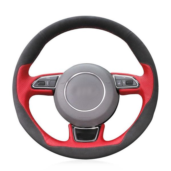 for audi audi a1 a3 a5 a7 car steering wheel cover red leather black suede diy
for audi audi a1 a3 a5 a7 car steering wheel cover red leather black suede diy