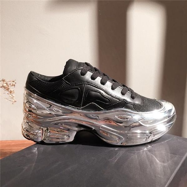 2021 mens oversized sneaker, silver sneaker dip effect sole sport trainer multicolor with box size 38-45, Black
2021 mens oversized sneaker, silver sneaker dip effect sole sport trainer multicolor with box size 38-45, Black