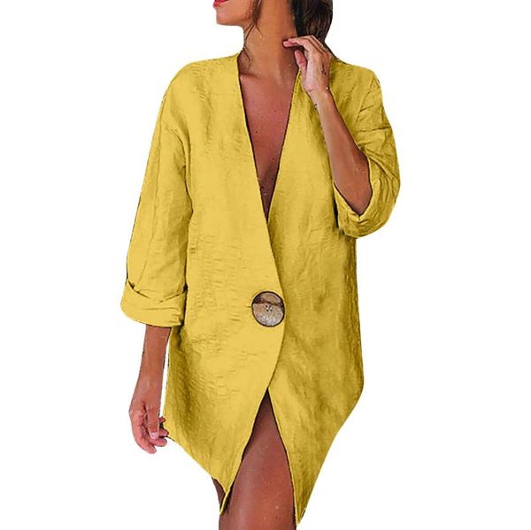 jacket women female jackets outwear solid buttons long sleeve v-neck cotton and linen cardigan loose suit coat jackets female 8, Black;brown
jacket women female jackets outwear solid buttons long sleeve v-neck cotton and linen cardigan loose suit coat jackets female 8, Black;brown