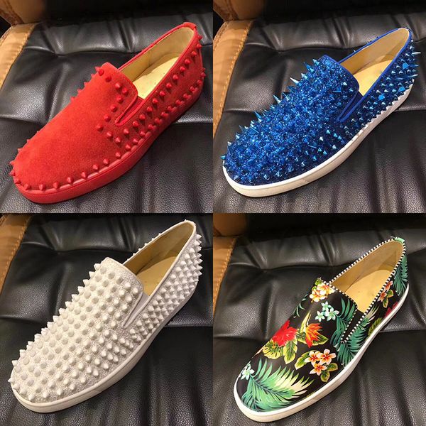 2020 red bottom обувной low cut замша шипа люкс обуви для мужчин и женщин обуви партии свадебных хрустальных реальных кожаных кроссовок, Black
2020 red bottom обувной low cut замша шипа люкс обуви для мужчин и женщин обуви партии свадебных хрустальных реальных кожаных кроссовок, Black