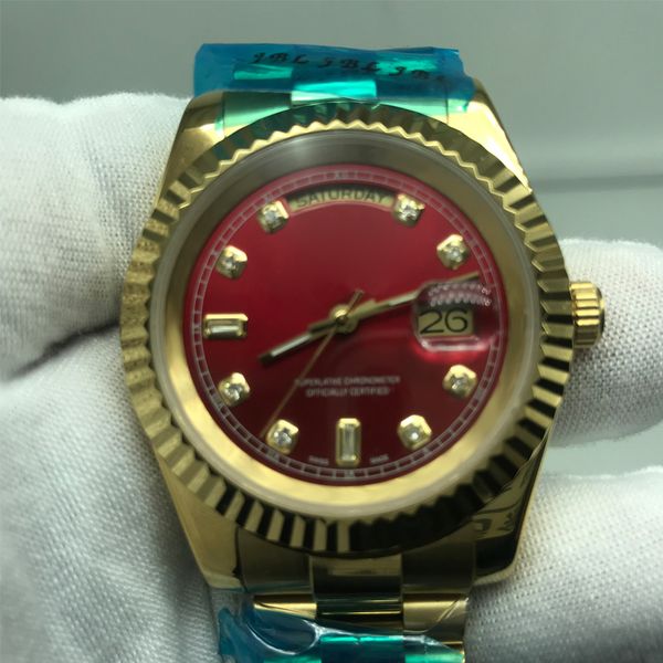 2019 new 18 colors luxury watch automatic daydate men automatic self-wind 40mm 18k watches stainless steel wristwatch no battery 2813, Slivery;brown
2019 new 18 colors luxury watch automatic daydate men automatic self-wind 40mm 18k watches stainless steel wristwatch no battery 2813, Slivery;brown