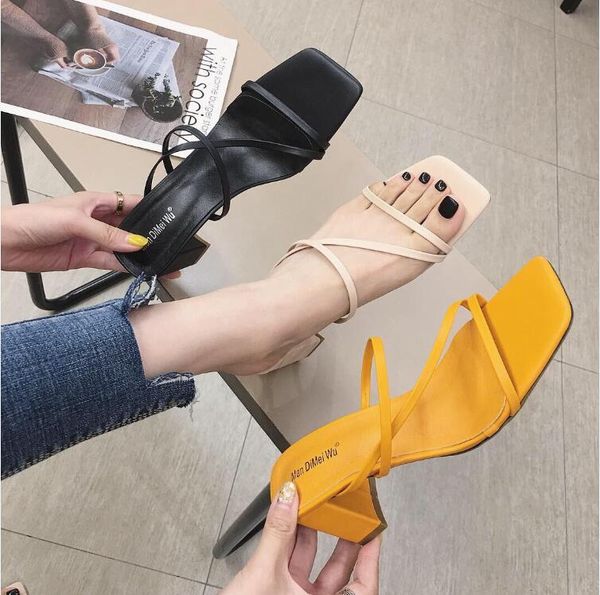 shoes woman 2020 woman's slippers slides women heels new summer high rome fabric pu rubber scandals hoof, Black
shoes woman 2020 woman's slippers slides women heels new summer high rome fabric pu rubber scandals hoof, Black