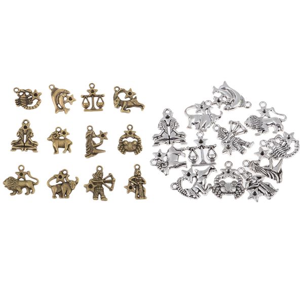 24pcs vintage zodiac sign charms 12 constellation pendants beads diy for necklace bracelet jewellery making and crafting, Silver
24pcs vintage zodiac sign charms 12 constellation pendants beads diy for necklace bracelet jewellery making and crafting, Silver