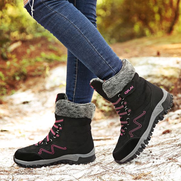suede leather women boots warm plush winter shoes wear-resisting shoes woman waterproof outdoor snow boots botas mujer, Black
suede leather women boots warm plush winter shoes wear-resisting shoes woman waterproof outdoor snow boots botas mujer, Black