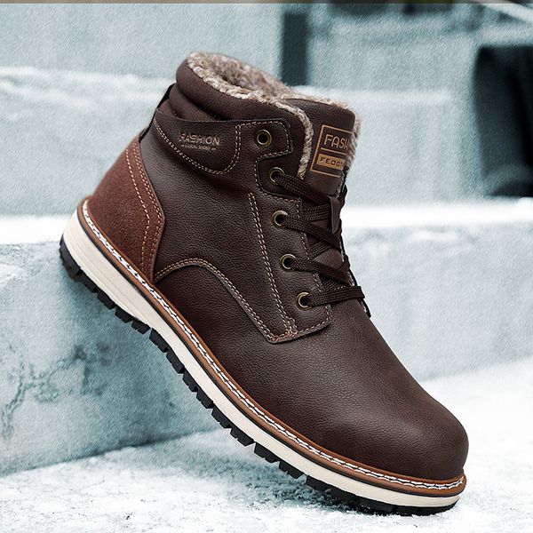 cimim brand winter new fashion men boots outdoor comfortable fur snow boots big size luxury leather non-slip, Black
cimim brand winter new fashion men boots outdoor comfortable fur snow boots big size luxury leather non-slip, Black