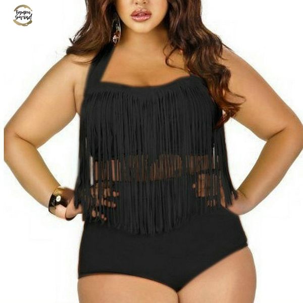 tassel bikini set large plus size 3xl halter high waisted tanikini bikini women swimwear bathing swim suit, White;black
tassel bikini set large plus size 3xl halter high waisted tanikini bikini women swimwear bathing swim suit, White;black