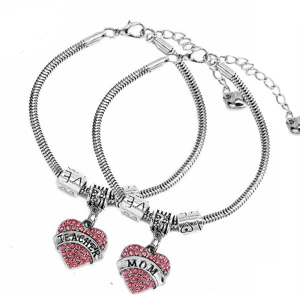 new fashion jewelry pink & white & blue crystal heart teacher charm bracelet snake chain love beads bracelet teacher's day gifts, Black
new fashion jewelry pink & white & blue crystal heart teacher charm bracelet snake chain love beads bracelet teacher's day gifts, Black