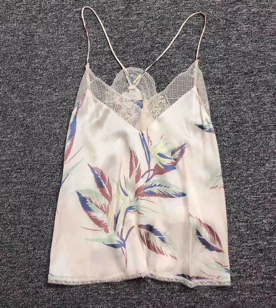 woman floral print christy paradise camisole thin strappy v-neck embellished with lingerie style lace, White
woman floral print christy paradise camisole thin strappy v-neck embellished with lingerie style lace, White