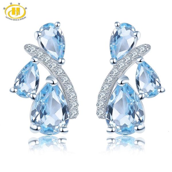 hutang blue z women's stud earrings solid 925 sterling silver natural gemstone fine elegant classic jewelry for personal cj191128, Golden
hutang blue z women's stud earrings solid 925 sterling silver natural gemstone fine elegant classic jewelry for personal cj191128, Golden