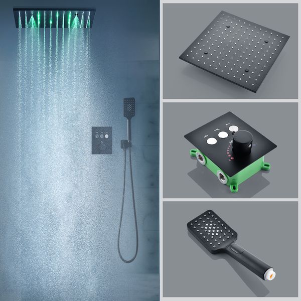 bathroom black led shower set 16inches/20inches misty rainfall showerhead system button thermostatic mixer shower faucets
bathroom black led shower set 16inches/20inches misty rainfall showerhead system button thermostatic mixer shower faucets