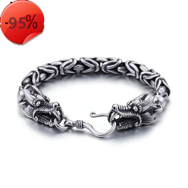 men's titanium steel bracelet stainless steel faucet cool fashion jewelry charms silver bracelet infinity chain link bracelet, Black
men's titanium steel bracelet stainless steel faucet cool fashion jewelry charms silver bracelet infinity chain link bracelet, Black
