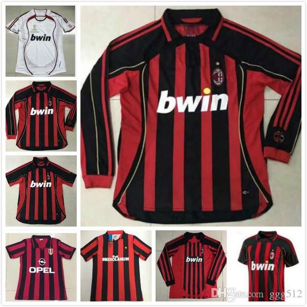 1996 long sleeve 2006/2007 kaka maldini pirlo inzaghi retro vintage classic maillot de foot soccer jerseys thailand quality football shirts, Black;yellow
1996 long sleeve 2006/2007 kaka maldini pirlo inzaghi retro vintage classic maillot de foot soccer jerseys thailand quality football shirts, Black;yellow