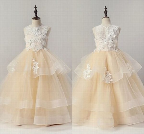 ruffles 3d flowers girls pageant dresses 2019 lace crystal beaded three layers skirt flower girl dresses first holy communion dress, White;blue
ruffles 3d flowers girls pageant dresses 2019 lace crystal beaded three layers skirt flower girl dresses first holy communion dress, White;blue
