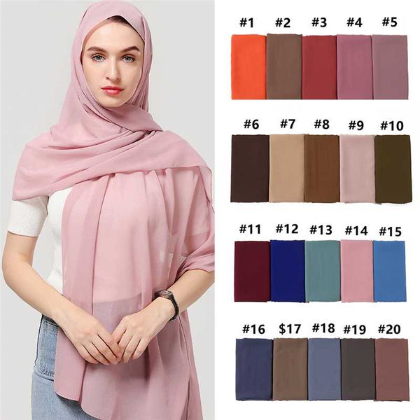 2020 women chiffon scarf solid plain bubble muslim hijab foulard scarfs headband shawls wraps soft silk feeling neck scarves, Blue;gray
2020 women chiffon scarf solid plain bubble muslim hijab foulard scarfs headband shawls wraps soft silk feeling neck scarves, Blue;gray