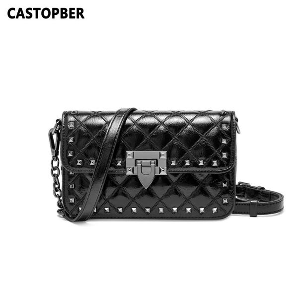 new fashion rivet crossbody bag women's punk messenger bags cow genuine leather diamond lattice shoulder handbags quilted bag
new fashion rivet crossbody bag women's punk messenger bags cow genuine leather diamond lattice shoulder handbags quilted bag