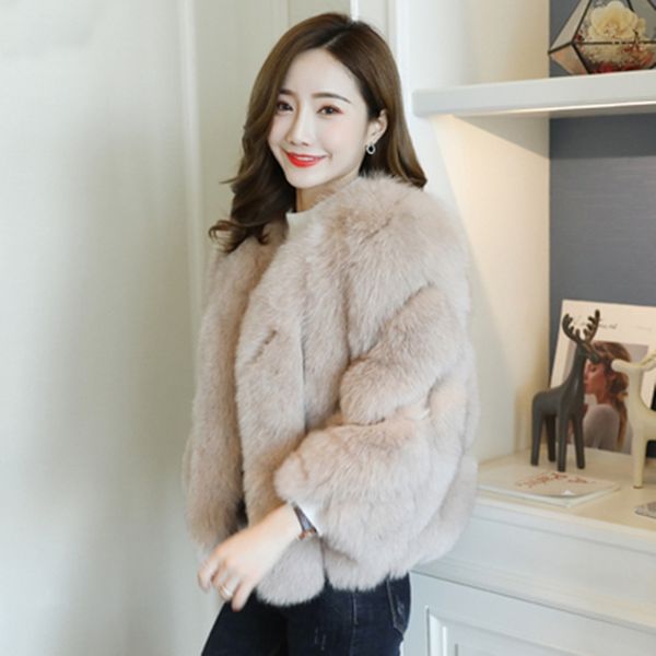 women new winter slim fashion casual faux fur coat ladies loose soild color thick warm female v-neck parkas, Black
women new winter slim fashion casual faux fur coat ladies loose soild color thick warm female v-neck parkas, Black