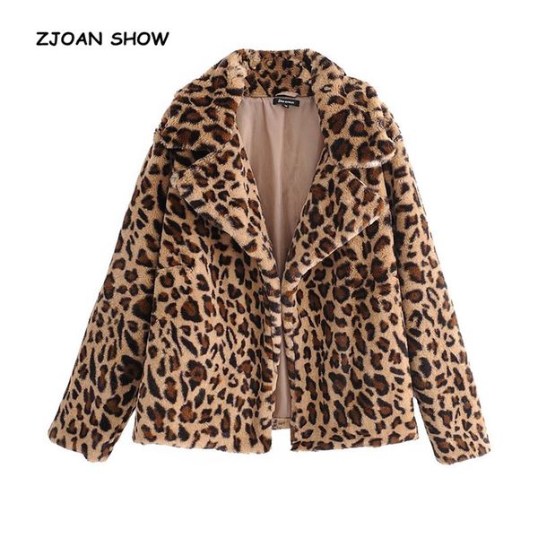 vintage notched leopard hairy shaggy faux fur blazer coat 2018 new autumn winter oversize open stitching jacket outwear, Black
vintage notched leopard hairy shaggy faux fur blazer coat 2018 new autumn winter oversize open stitching jacket outwear, Black