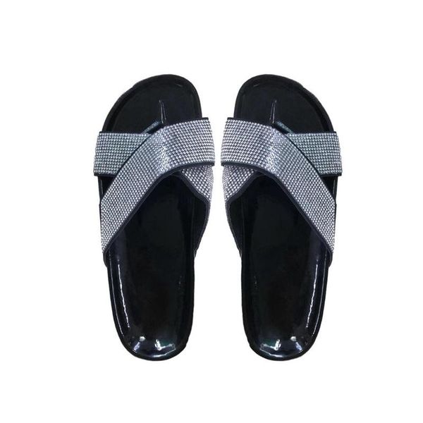 women slippers summer slippers glitter bling slide flat slipper shoes low heel comfortable breathable bling sandals plus size, Black
women slippers summer slippers glitter bling slide flat slipper shoes low heel comfortable breathable bling sandals plus size, Black