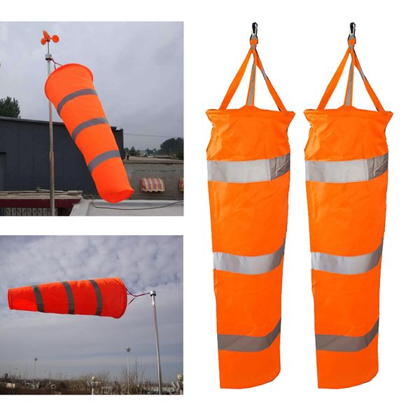 2x 40\" aviation windsock outdoor airport lawn wind bag w/ reflective grommet 
2x 40\" aviation windsock outdoor airport lawn wind bag w/ reflective grommet